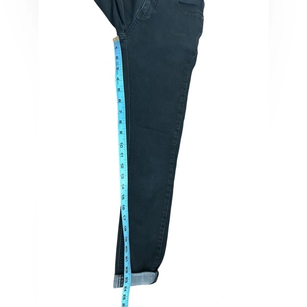 Free People Black Cuffed Hem Skinny Jeans Soft Stretch 5-Pocket Womens Sz 24
